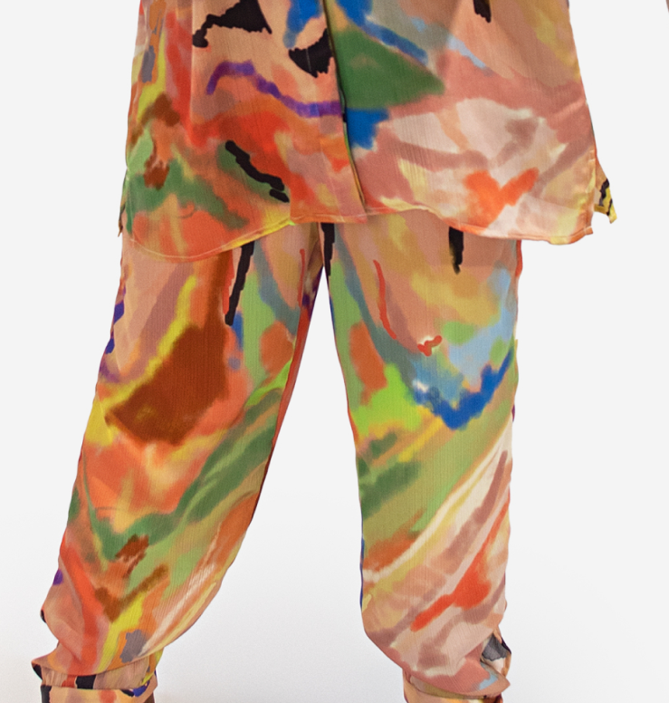 Womens Capri Pants Butterfly