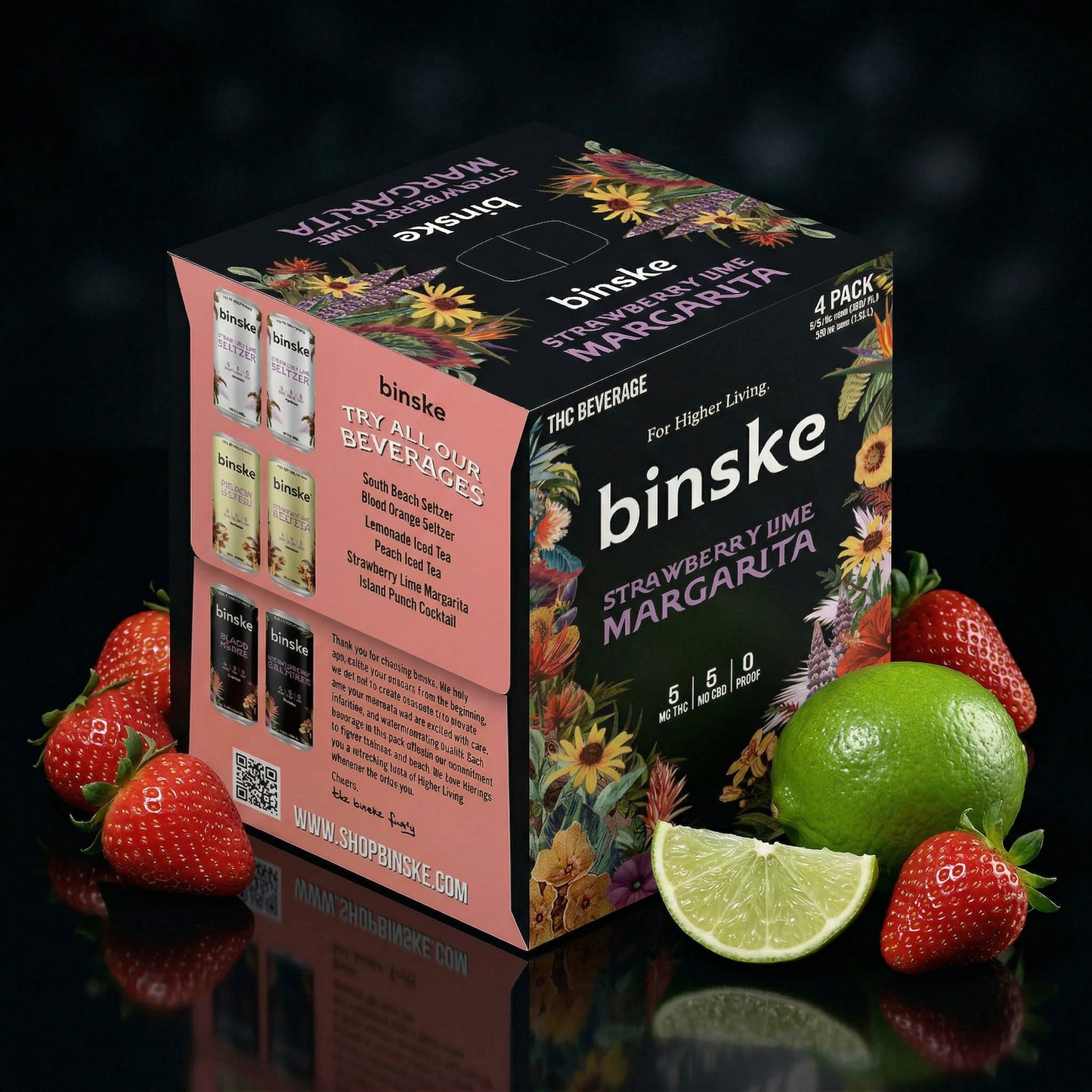 Strawberry Lime Margarita - THC Cocktail