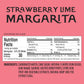 Strawberry Lime Margarita - THC Cocktail
