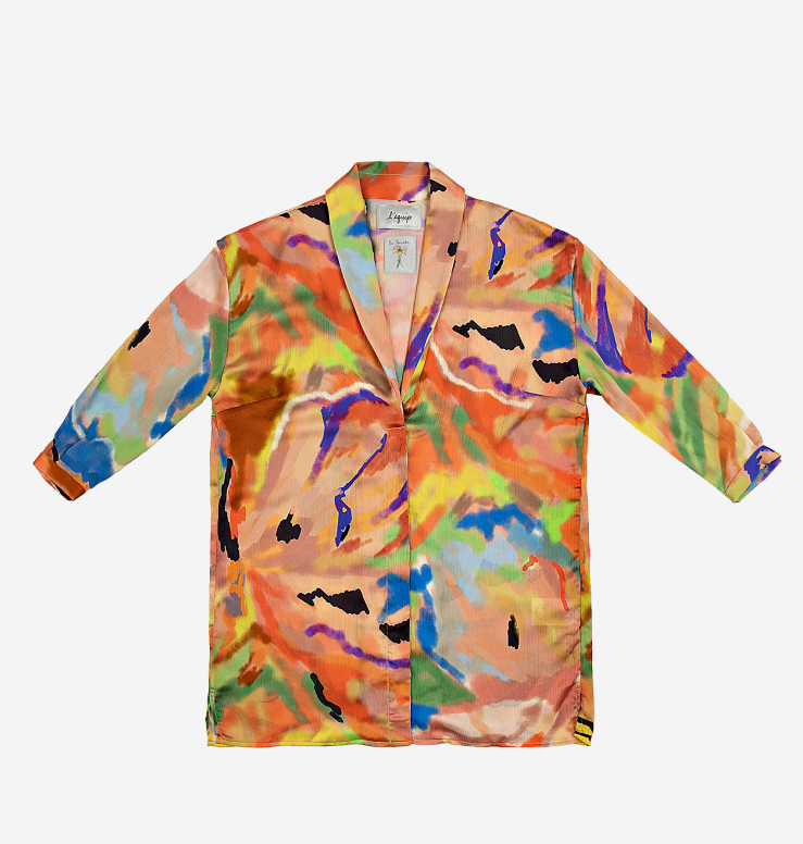 Quincy Blouse Butterfly Abstract