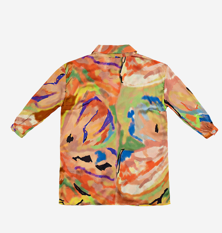 Quincy Blouse Butterfly Abstract